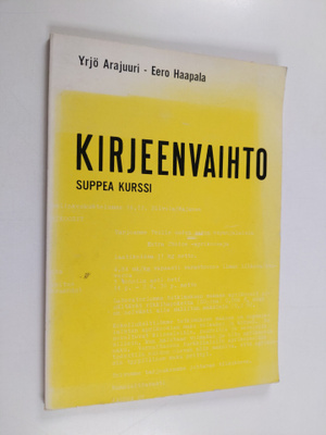 Yrjö Arajuuri : Kirjeenvaihto : suppea kurssi