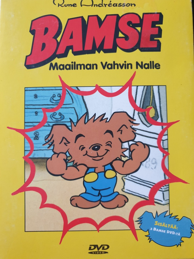 Bamse/Maailman vahvin nalle 3DVD uusi