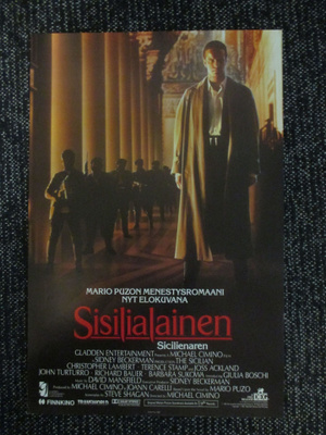 Sisilialainen (Michael Cimino, 1987) - vanha elokuvajuliste