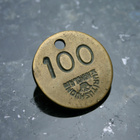 Pyöreä 100 historiallinen nurin kaatunut kruunu 25.5 mm 6 g - pikkukuva 2