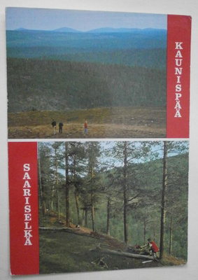 Kaunispää ja Saariselkä, kaksikuvapk, ei p.