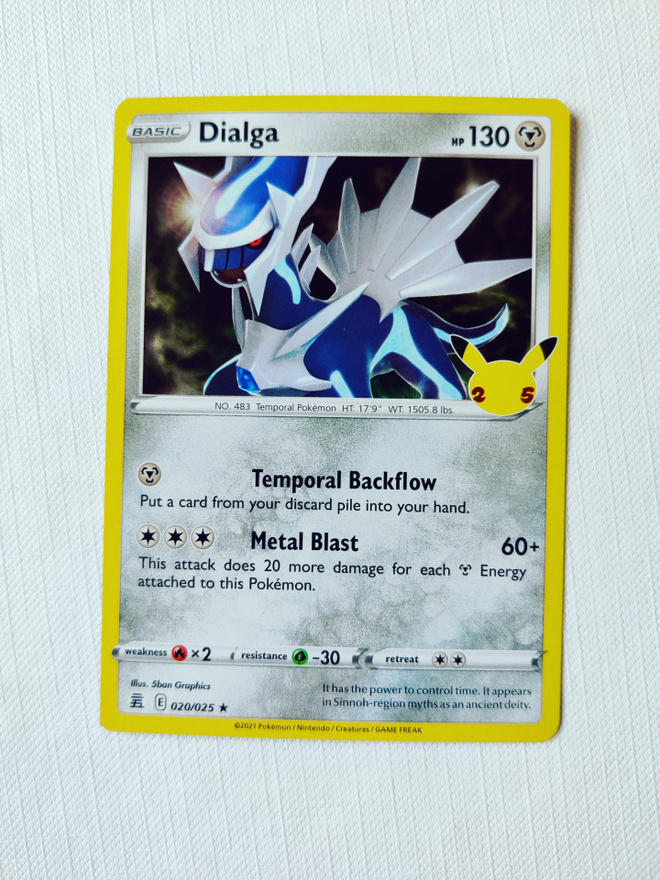 Dialga 020/025 Celebrations 25th Anniversary Holo Rare