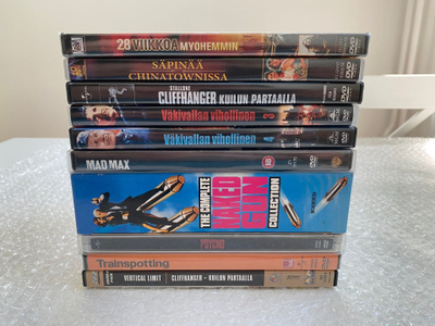 DVD-leffoja alk. 7€/e per leffa !!!