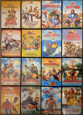 Bud Spencer / Terence Hill -Elokuvapaketti 16 kpl (DVD)