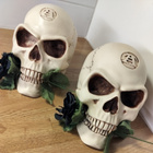 2 kpl Alchemy Gothic, UK -pääkalloja LUONNOLLISESSA KOOSSA!! - pikkukuva 1