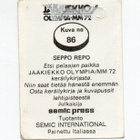 Semic Jääkiekko Olympia-MM 1972 n:o 86 SEPPO REPO - pikkukuva 2