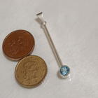 ISO Kotimainen Design Hopea riipus sinisellä kivillä KI 925 - pikkukuva 4