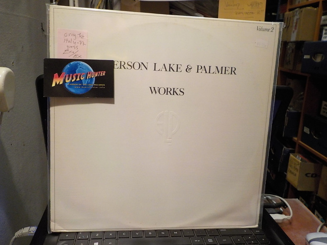 EMERSON LAKE & PALMER - WORKS 2LP ITALY -77 EX+/EX