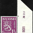 1930 M-30 L 1½ mk punert viol ** Lape 152 a LP Lm1 TIL N:o - pikkukuva 1