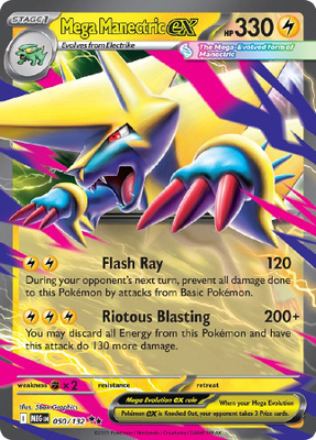 Mega Manectric ex 050/132 - Mega Evolution - NM/M