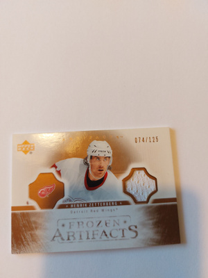 2005-06 Artifacts Frozen  Copper FAHZ Henrik Zetterberg /125