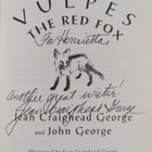 Jean Craighead George ym. : Vulpes, the Red Fox (signeera... - pikkukuva 3