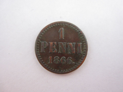 1 penni 1866