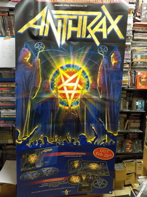 ANTHRAX ISO PROMO BANDEROLLI koko:  2m x  1m
