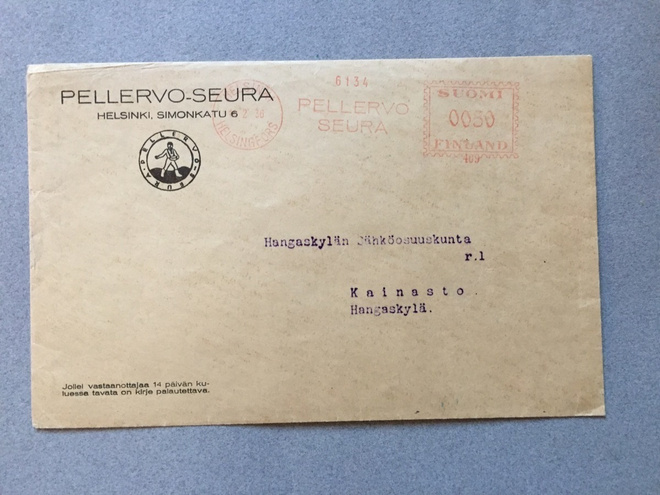 Firmakuori Pellervo Seura Helsinki 1936