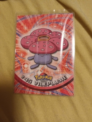 Vileplume #45 Pokemon Topps TV Animation Edition card