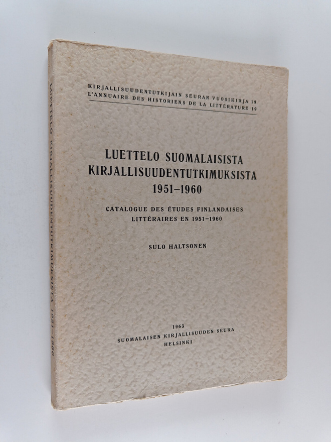Sulo Haltsonen : Luettelo suomalaisista kirjallisuudentut...