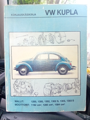 Korjauskäsikirja VW KUPLA EUROBOOKS ( SIS POSTIKULU )