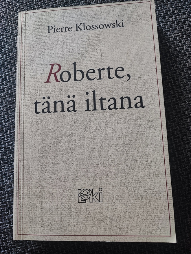 Roberto, tänä iltana Pierre Klossowski