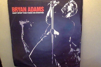 BRYAN ADAMS :: CAN'T STOP THIS THING WE STARTED : VINYYLI 7"