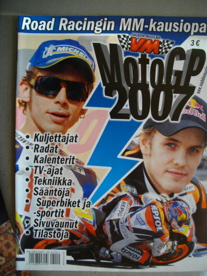 Road Racingin MM-kausiopas 2007 (16.3)
