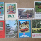 CCCP: 18 taskukalenteria 1970-1988 - autoaihe - pikkukuva 1