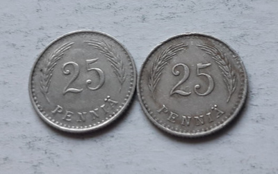 25 penniä ni, vuodet -21 ja -39