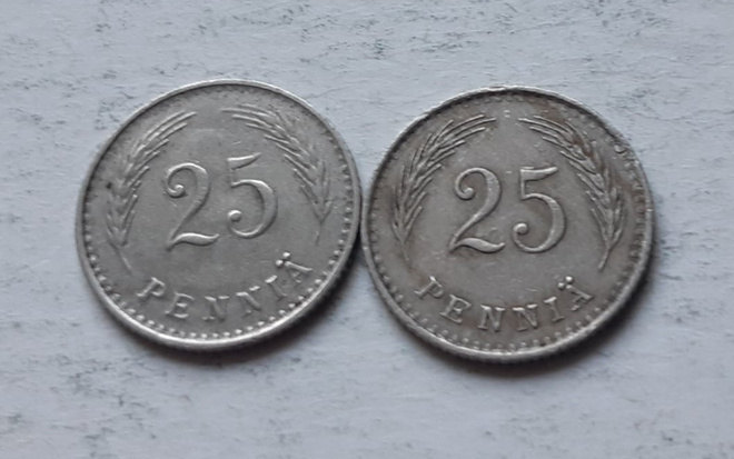 25 penniä ni, vuodet -21 ja -39
