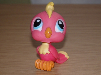 LITTLEST PET SHOP hot pink PAPUKAIJA, LINTU #370