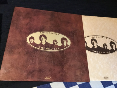The Beatles Love Songs 1977 2 lp swe gatefold inners