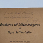 Ragnar Numelin : Orsakerna till folkvandringarna på lägre... - pikkukuva 3