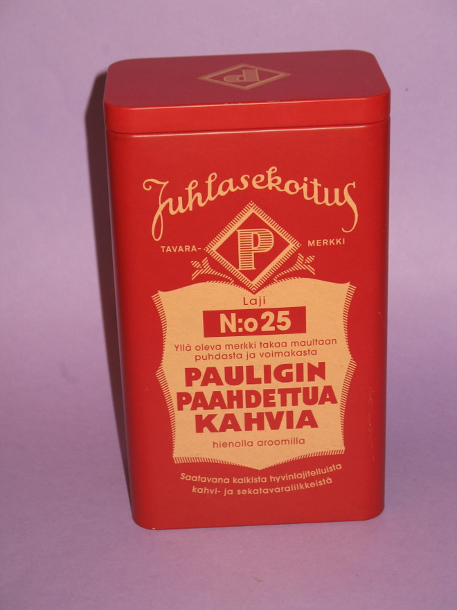 PAULIG: JUHLASEKOITUS NRO:25 PAAHDETTUA KAHVIA -PELTIPURKKI