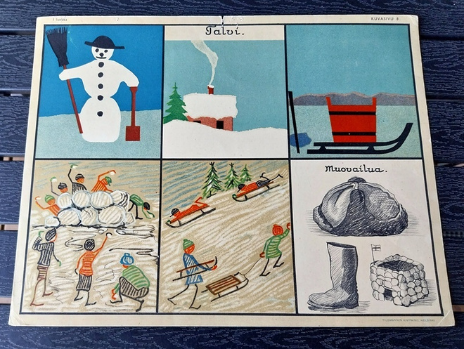 Opetustaulu Tilgmann n. 41,2 x 32,5 cm talvi