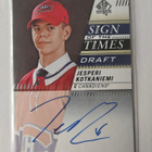Jesperi Kotkaniemi 2019-20 SP Authentic SotT Draft Auto - pikkukuva 1