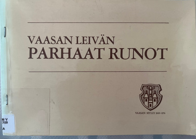 Vaasan Leivän Parhaat Runot