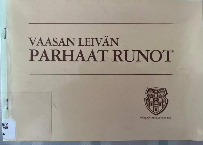 Vaasan Leivän Parhaat Runot