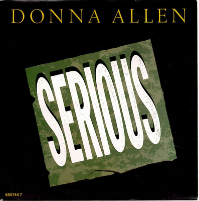 DONNA ALLEN: Serious / Bad Love  7"kk