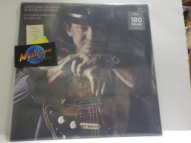 STEVIE RAY VAUGHAN & DOUBLE TROUBLE LIVE AT APOLLO UUSI LP +
