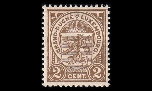 Luxemburg 85 * Käyttösarja vaakuna 2 C (1907)