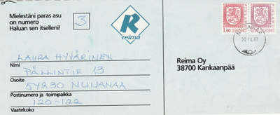 Postileima, NUIJAMAA