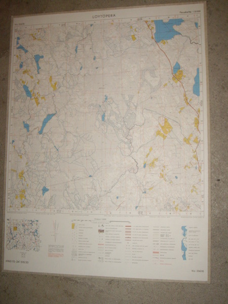 LÖYTÖPERÄ Topografinen kartta 72x54cm Soini Karstula Pylkönm