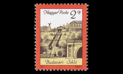 Unkari 3821 ** Burgbergin funikulaari (1986)