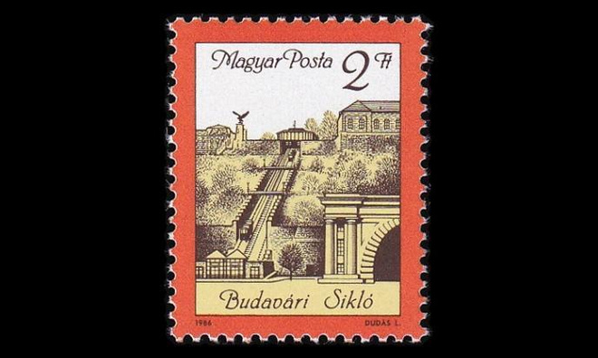 Unkari 3821 ** Burgbergin funikulaari (1986)