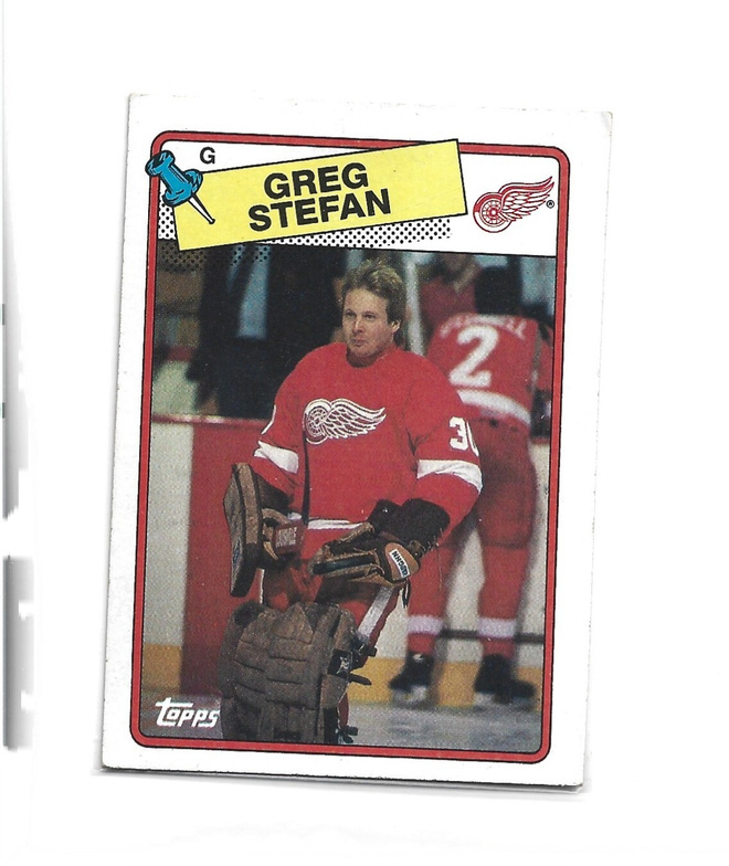GREG STEFAN (mv) DETROIT - # 68 - TOPPS 1988