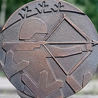 Ronssivärinen merkki 70 Luku. Halkaisija - 40 mm. Hyväkuntoi - pikkukuva 5