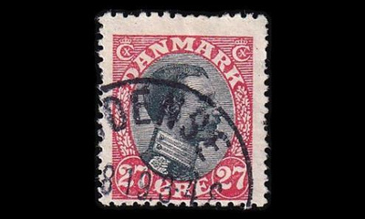 Tanska 101 o Christian X 27 öre (1918)