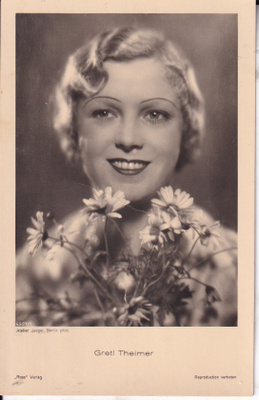 Greti Theimer. filmitähti. e326