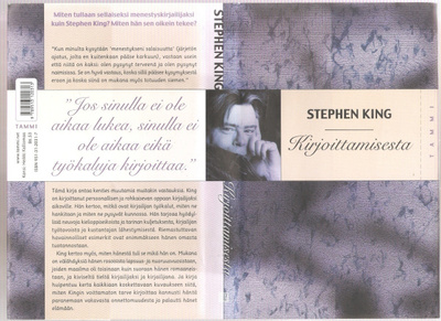 King, Stephen: Kirjoittamisesta, Tammi 2000, skp., 1.p, K3 +