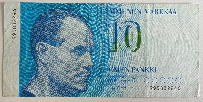 10 Markkaa 1986 Korvaava 1995832246