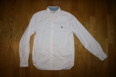 H&M L.O.G.G vaaleanpunainen kauluspaita 146
